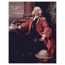Portrait Of Captain Thomas Coram By Hogarth Flyer Design