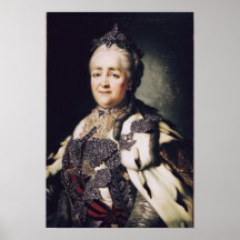Portrait of Catherine II  of Russia 2 Poster