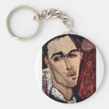 Portrait of Celso Laga by Amedeo Modigliani Key Chains