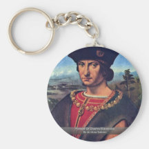 Portrait Of Charles D'Amboise By Andrea Solario Key Chains
