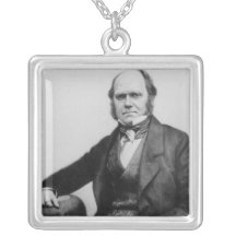 Portrait of Charles Darwin, 1854 Custom Necklace