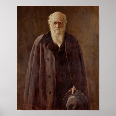 Portrait of Charles Darwin  1883 Poster