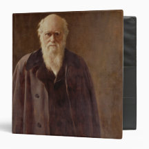 Portrait of Charles Darwin  1883 Vinyl Binders
