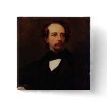 Portrait of Charles Dickens  1855 Pin