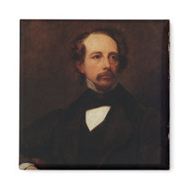 Portrait of Charles Dickens  1855 Magnet