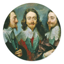 Portrait Of Charles I, King Of England Stickers