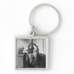 Portrait of Charles X  King of France and Keychain