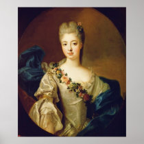 Portrait of Charlotte Aglae of Orleans, 1720s Posters