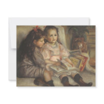 Portrait of Children by Pierre Auguste Renoir Custom Announcement