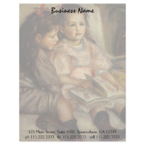 Portrait of Children by Pierre Auguste Renoir Custom Letterhead