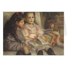 Portrait of Children, Renoir Vintage Impressionism Cards