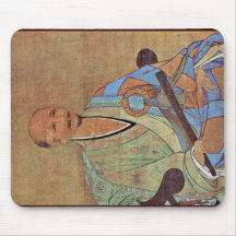 Portrait Of Chinese Chan Buddhist Monk Wuzhun Mousepads