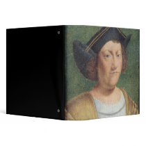 Portrait of Christopher Columbus 3 Ring Binder