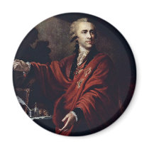 Portrait Of Count Alexei Mussin-Pushkin By Lampi D Refrigerator Magnet