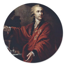 Portrait Of Count Alexei Mussin-Pushkin By Lampi D Sticker