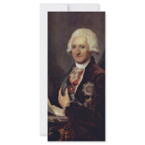 Portrait Of Count Johann Jakob Sievers By Grassi J Rack Card Template