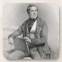 Portrait of David Roberts (1796-1864) frontispiece Beverage Coaster