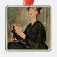 Portrait of Dedie Hayden, 1918 Christmas Ornament