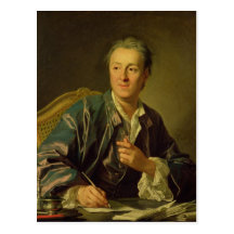 Portrait of Denis Diderot  1767 Post Cards