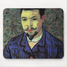 Portrait of Doctor Felix Rey by Vincent van Gogh Mousepads