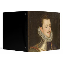 Portrait of Don John of Austria 3 Ring Binders