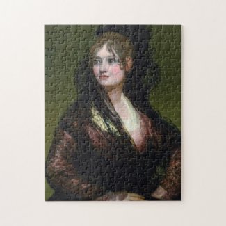 Portrait of Dona Isabel de Cabos Porsel de Goya Jigsaw Puzzle