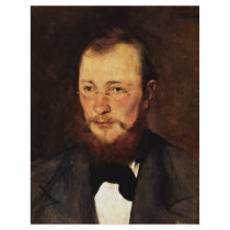 Portrait Of Dr. Frederick Rauert By Leibl Wilhelm Flyer Design