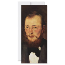 Portrait Of Dr. Frederick Rauert By Leibl Wilhelm Rack Card Design