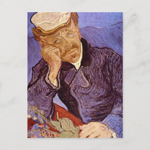 Portrait of Dr Gachet by Vincent Willem van Gogh Post Card
