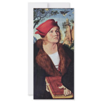 Portrait Of Dr. Johannes Cuspinian By Cranach D. Ä Rack Card Design