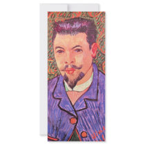 Portrait of Dr. Rey by Vincent van Gogh Rack Card Template