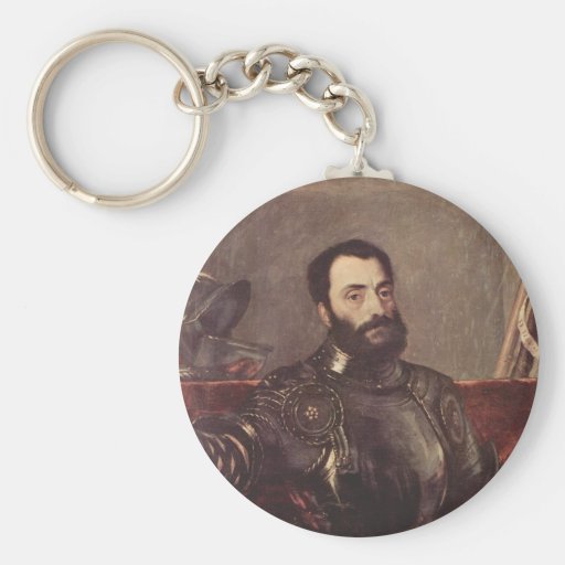 Portrait of Duke of Urbino Keychain