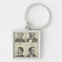 Portrait of Early Settler Bottineau, Minnesota Key Chain