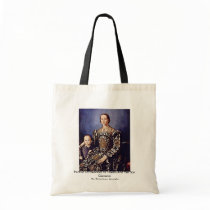 Portrait Of Eleonora Di Toledo  By Bronzino Angelo Tote Bag