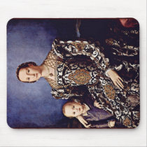 Portrait Of Eleonora Di Toledo  By Bronzino Angelo Mousepad