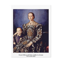 Portrait Of Eleonora Di Toledo  By Bronzino Angelo Post Card