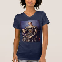 Portrait Of Eleonora Di Toledo  By Bronzino Angelo Tee Shirts