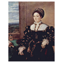 Portrait Of Eleonora Gonzaga By Tiziano Vecellio Flyer Design
