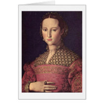 Portrait Of Eleonora Of Toledo By Angelo Bronzino Cards