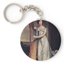 Portrait Of Eliza Ridgely (The Lady With The Harp) Keychain