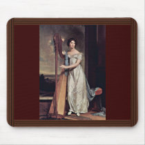 Portrait Of Eliza Ridgely (The Lady With The Harp) Mouse Pad