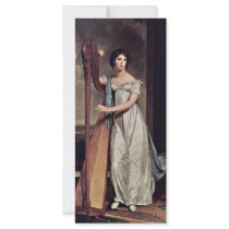 Portrait Of Eliza Ridgely (The Lady With The Harp) Rack Card Design