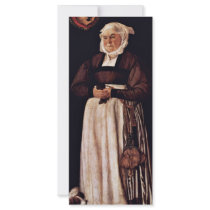 Portrait Of Elsbeth Lochmann Wife Of Jacob Schwytz Personalized Rack Card