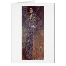 Portrait Of Emilie Floege By Gustav Klimt Greeting Cards