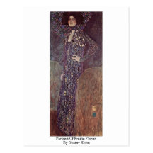 Portrait Of Emilie Floege By Gustav Klimt Postcards