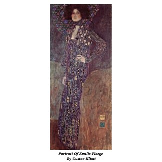 Portrait Of Emilie Floege By Gustav Klimt print