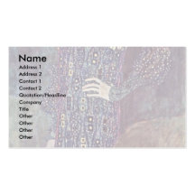 Portrait Of Emilie Floege By Klimt Gustav Business Cards
