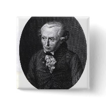 Portrait of Emmanuel Kant Button