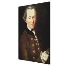 Portrait of Emmanuel Kant Gallery Wrapped Canvas