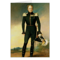 Portrait of Emperor Alexander I  1825 Greeting Cards